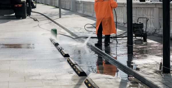 Parking Lot Pressure Washing in La Crosse