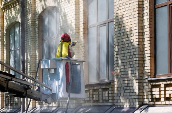 Brick Facade Cleaning in La Crosse
